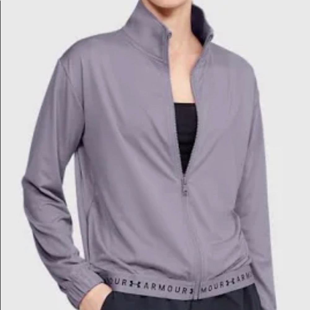 RARE purple Under Armour zip up